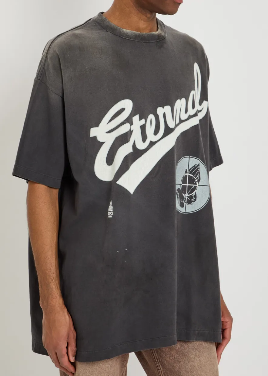 Fog printed cotton T-shirt