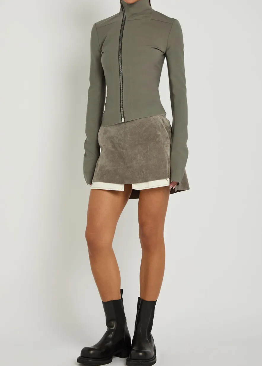 Fog suede mini skirt