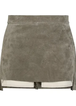 Fog suede mini skirt