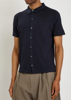 Folke fine-knit cotton shirt