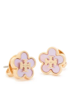 Forget Me Not 18kt gold-plated stud earrings