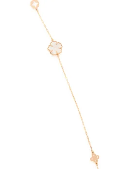 Forget Me Not long 18kt gold-plated necklace
