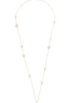 Forget Me Not long 18kt gold-plated necklace
