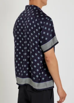 Foyer printed silk shirt