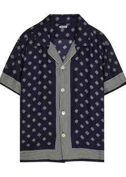 Foyer printed silk shirt