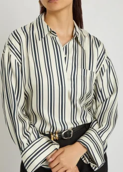 Francis striped silk shirt