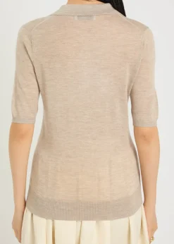 Frank cashmere and silk-blend polo