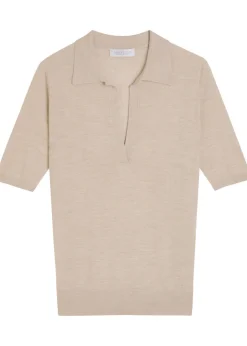 Frank cashmere and silk-blend polo