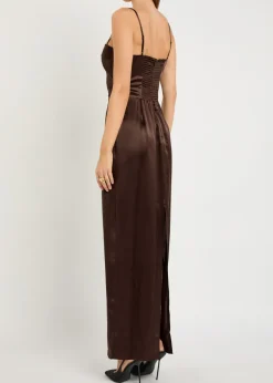 Frankie silk maxi dress