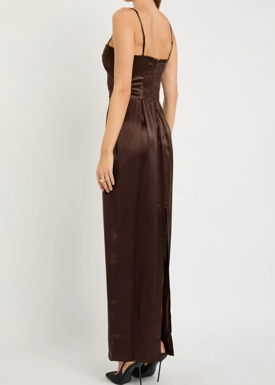 Frankie silk maxi dress