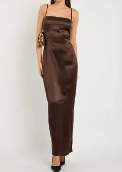 Frankie silk maxi dress