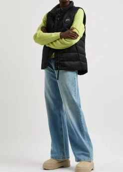 Freestyle quilted satin-shell gilet