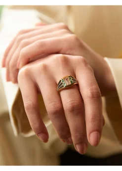 Freya 18kt gold vermeil ring
