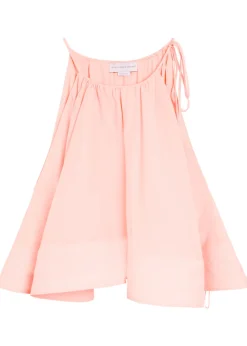 Frill silk top