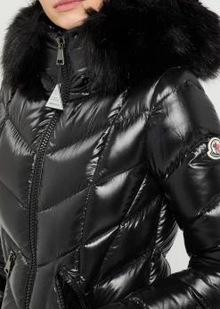 Fulmarus quilted glossed shell coat