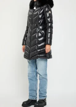 Fulmarus quilted glossed shell coat
