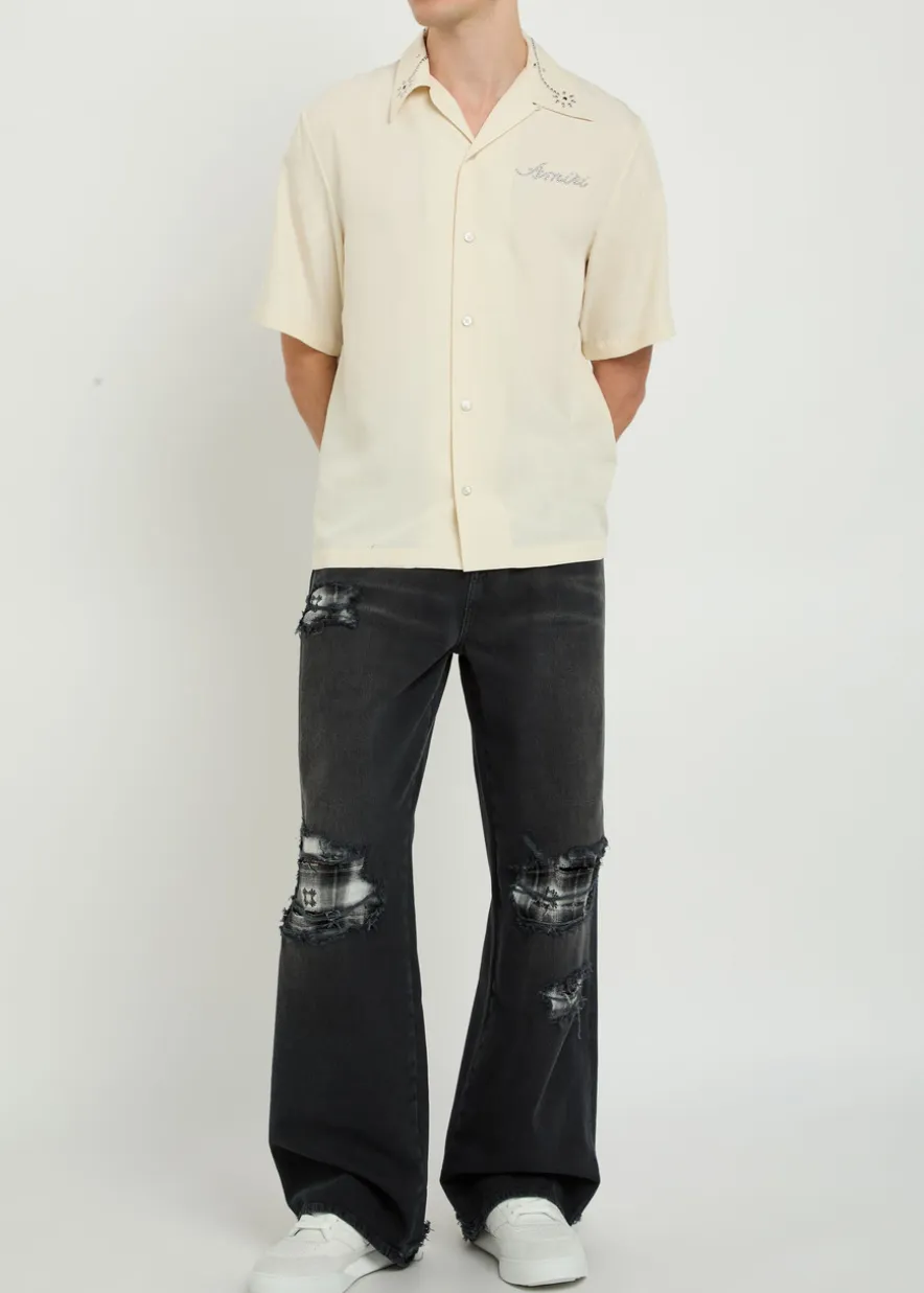 Funnel Repair distressed relaxed-leg jeans