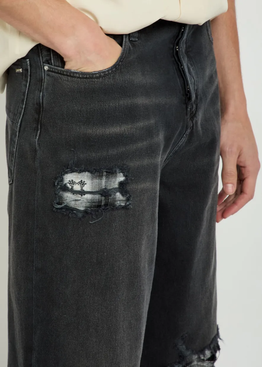 Funnel Repair distressed relaxed-leg jeans