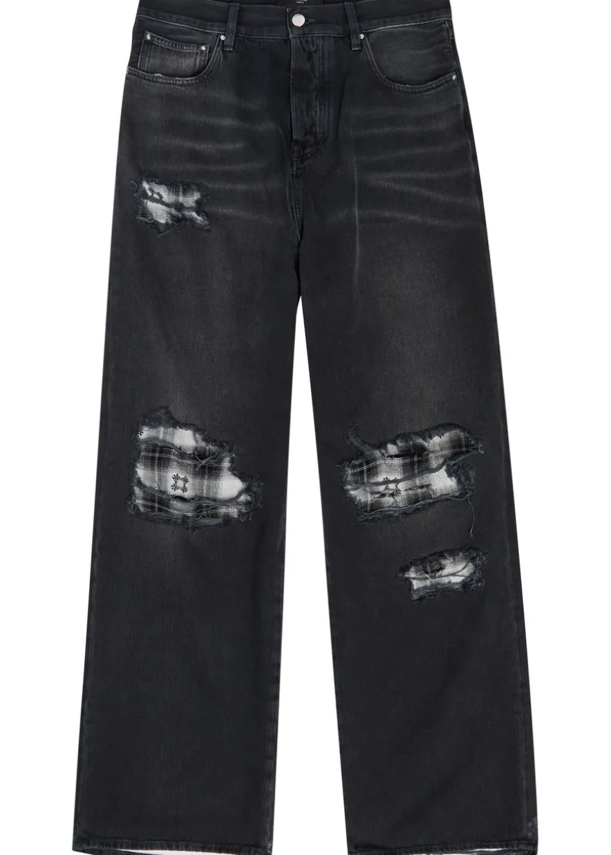Funnel Repair distressed relaxed-leg jeans