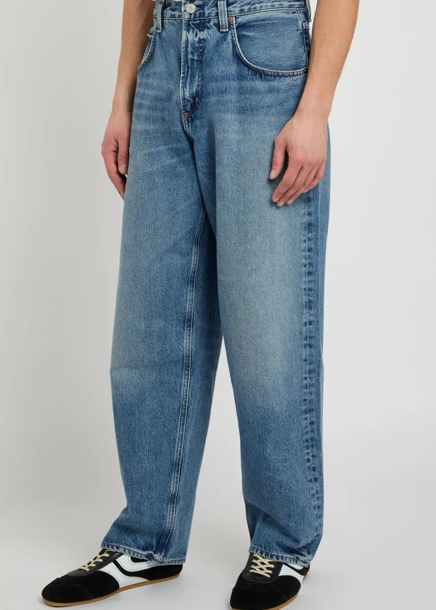 Fusion relaxed barrel-leg jeans