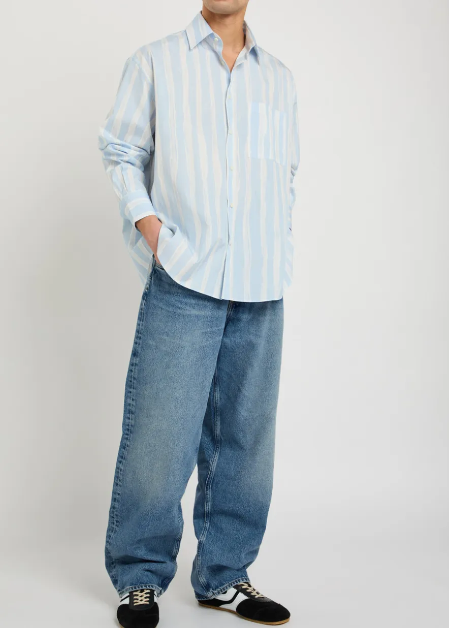 Fusion relaxed barrel-leg jeans