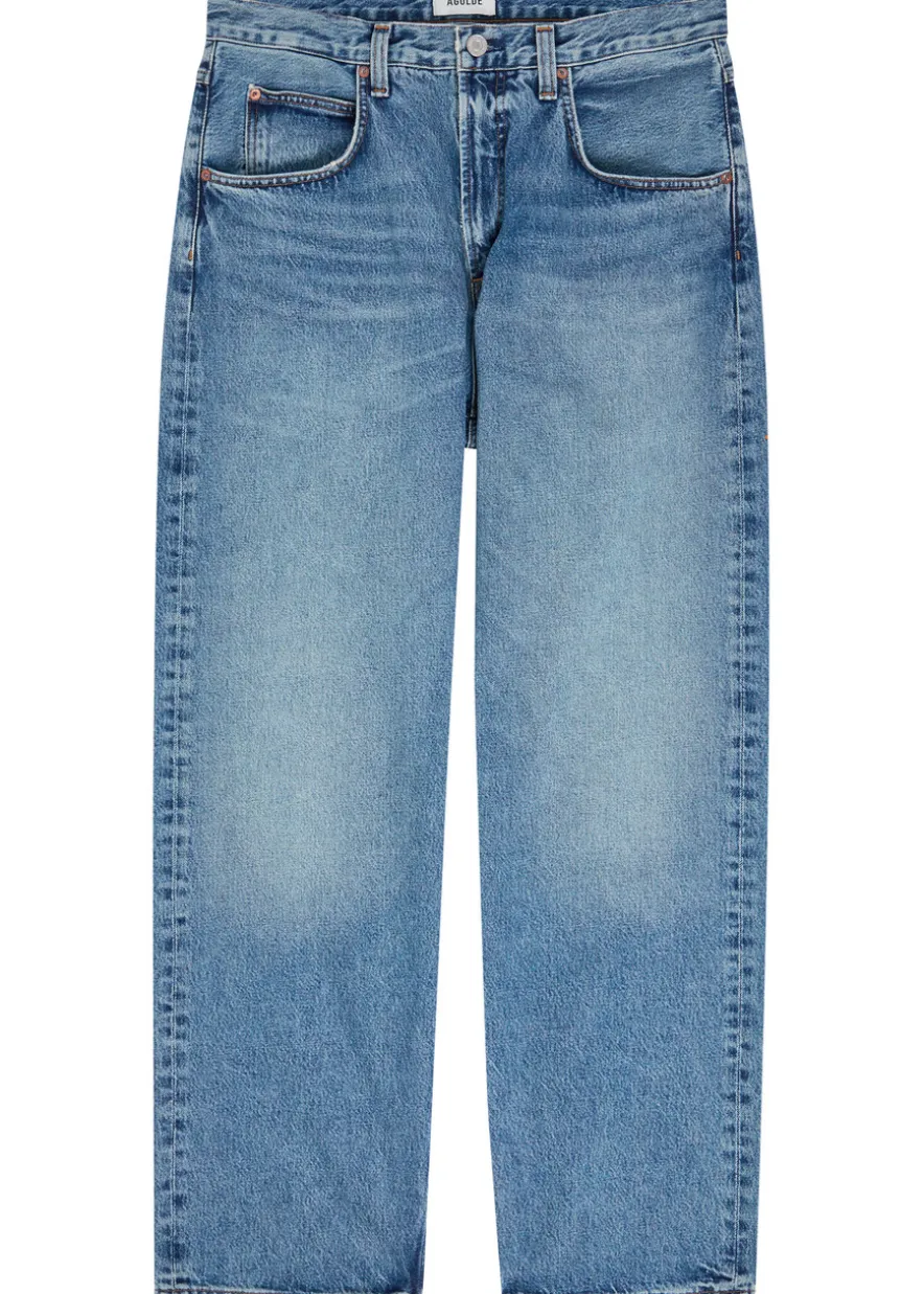 Fusion relaxed barrel-leg jeans