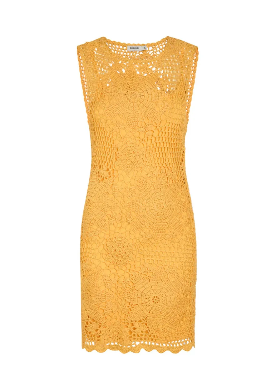 Fynch crochet cotton mini dress