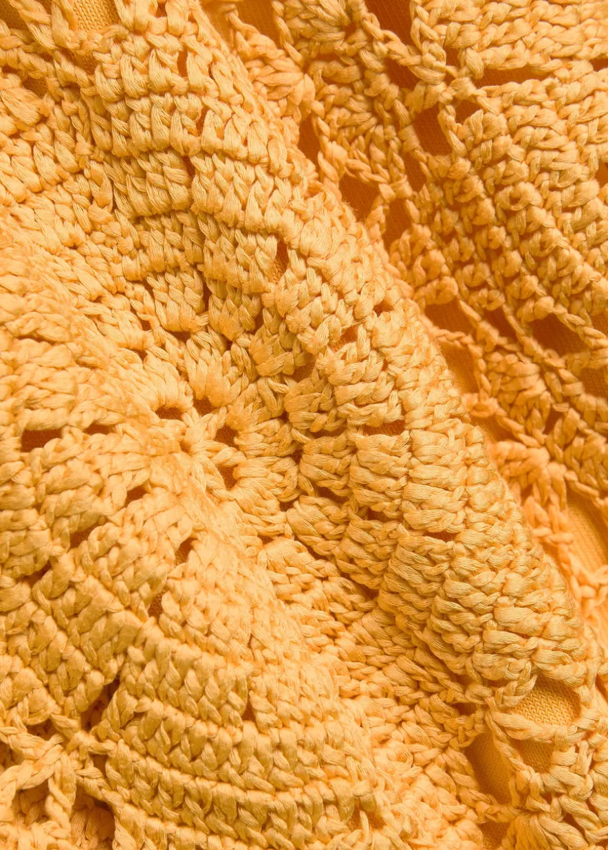 Fynch crochet cotton mini dress