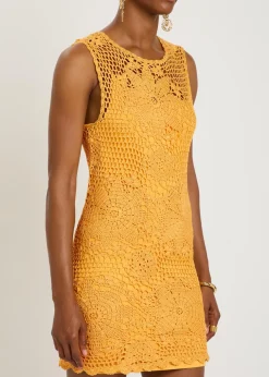 Fynch crochet cotton mini dress
