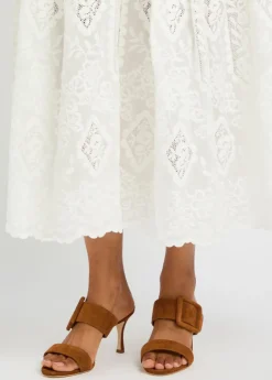 Gable 70 buckle-embellished suede mules