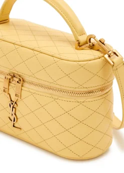 Gaby mini quilted leather top handle bag
