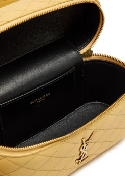 Gaby mini quilted leather top handle bag