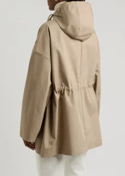 Gaillon hooded cotton-blend poplin parka