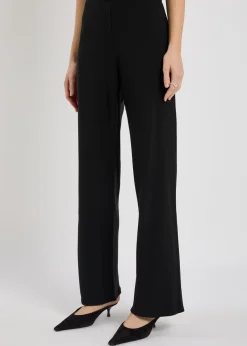 Gale straight-leg crepe trousers