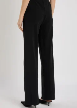 Gale straight-leg crepe trousers