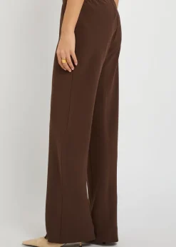 Gale straight-leg crepe trousers