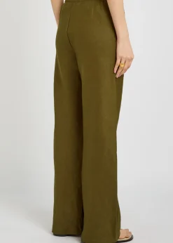 Gale straight-leg linen trousers