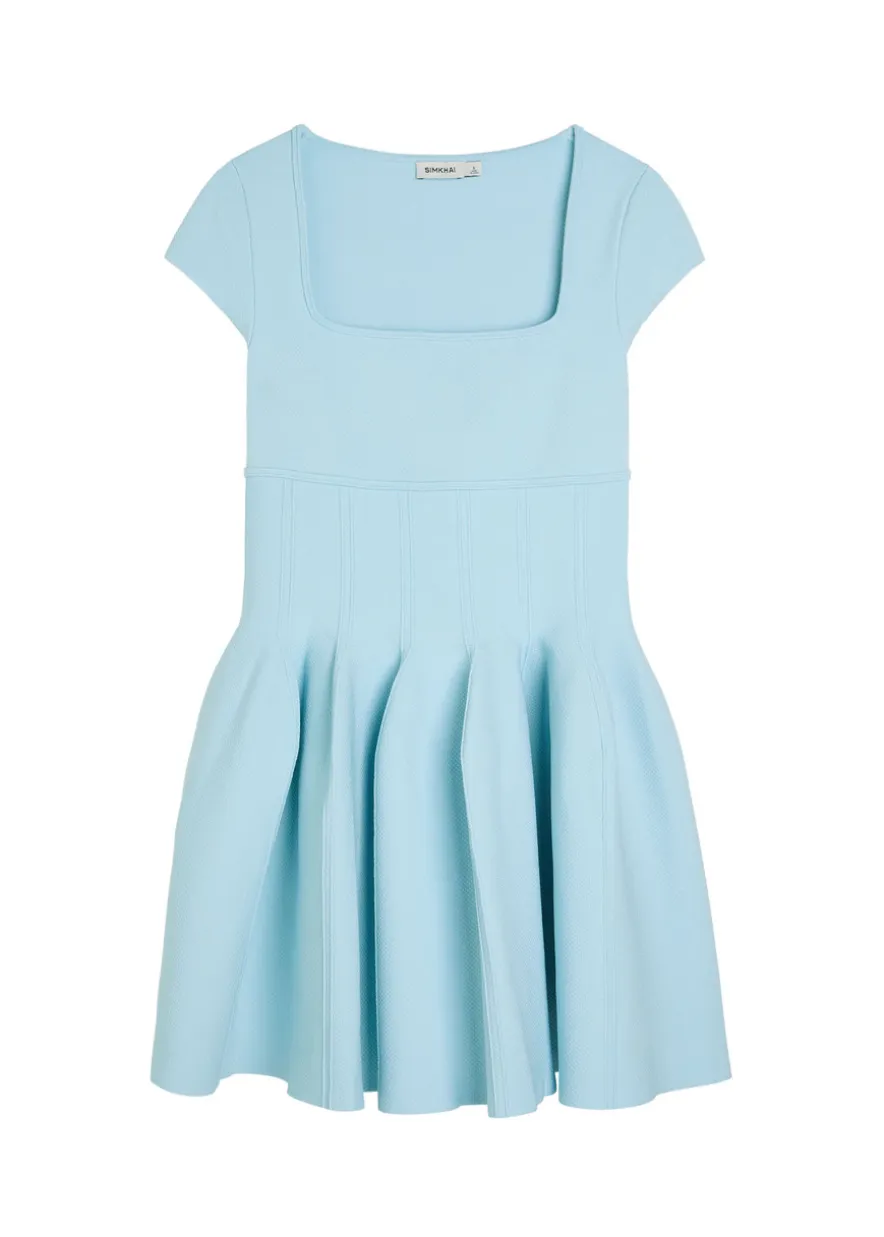 Gallagher piqué knit mini dress