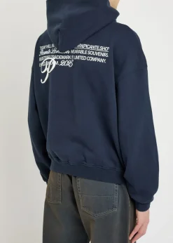 Gallery logo-print hooded cotton sweatshirt