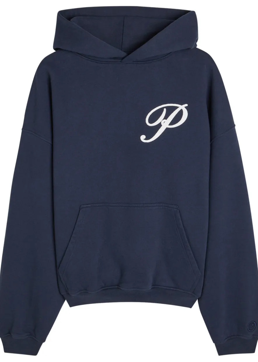Gallery logo-print hooded cotton sweatshirt