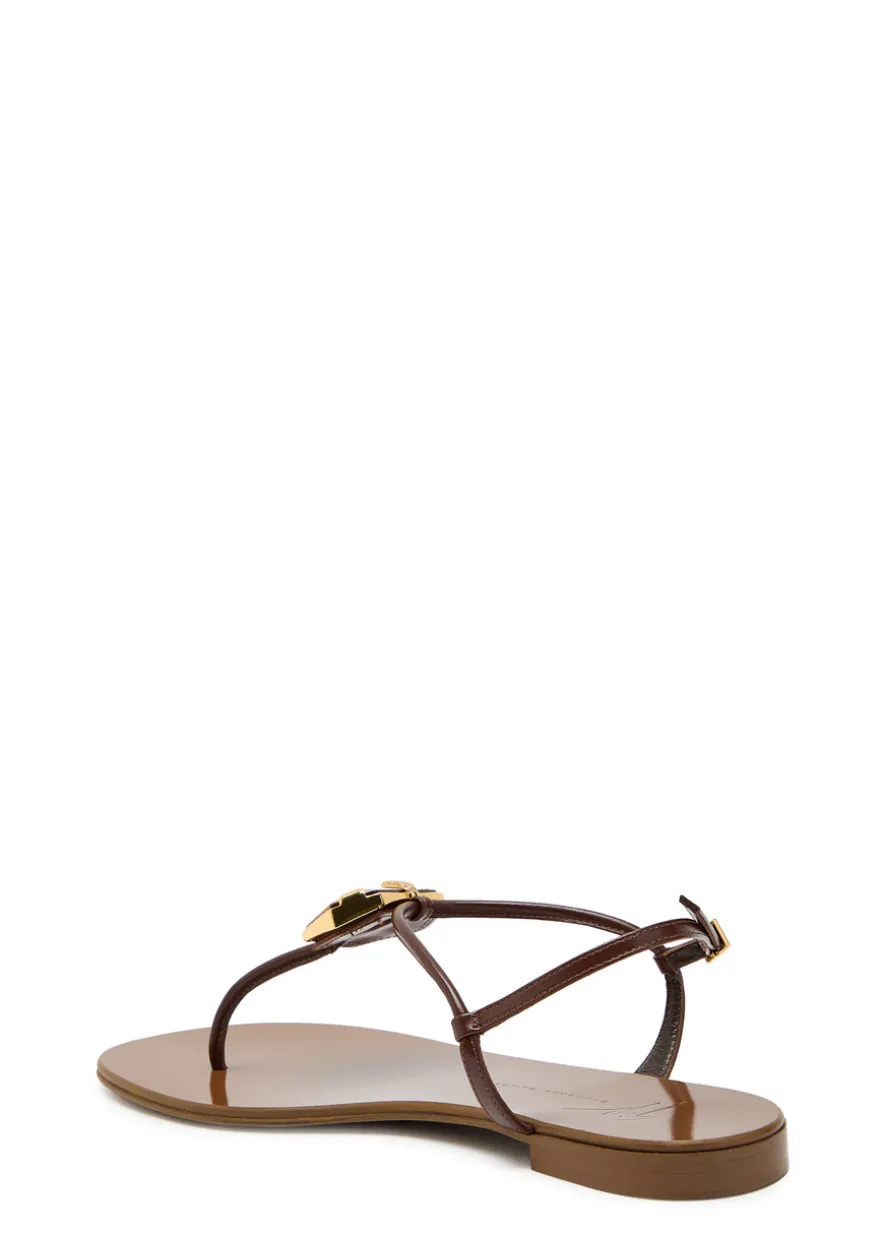 Ganass 10 jewel-embellished leather sandals