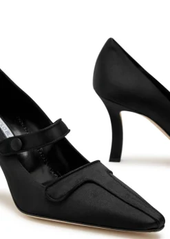 Ganeus 90 satin pumps