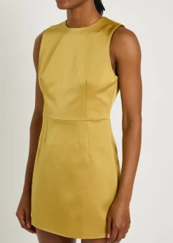 Garden satin mini dress