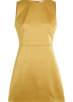 Garden satin mini dress