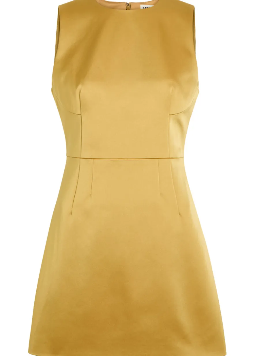 Garden satin mini dress
