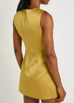 Garden satin mini dress