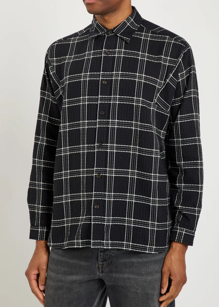 Garrison plaid cotton shirt