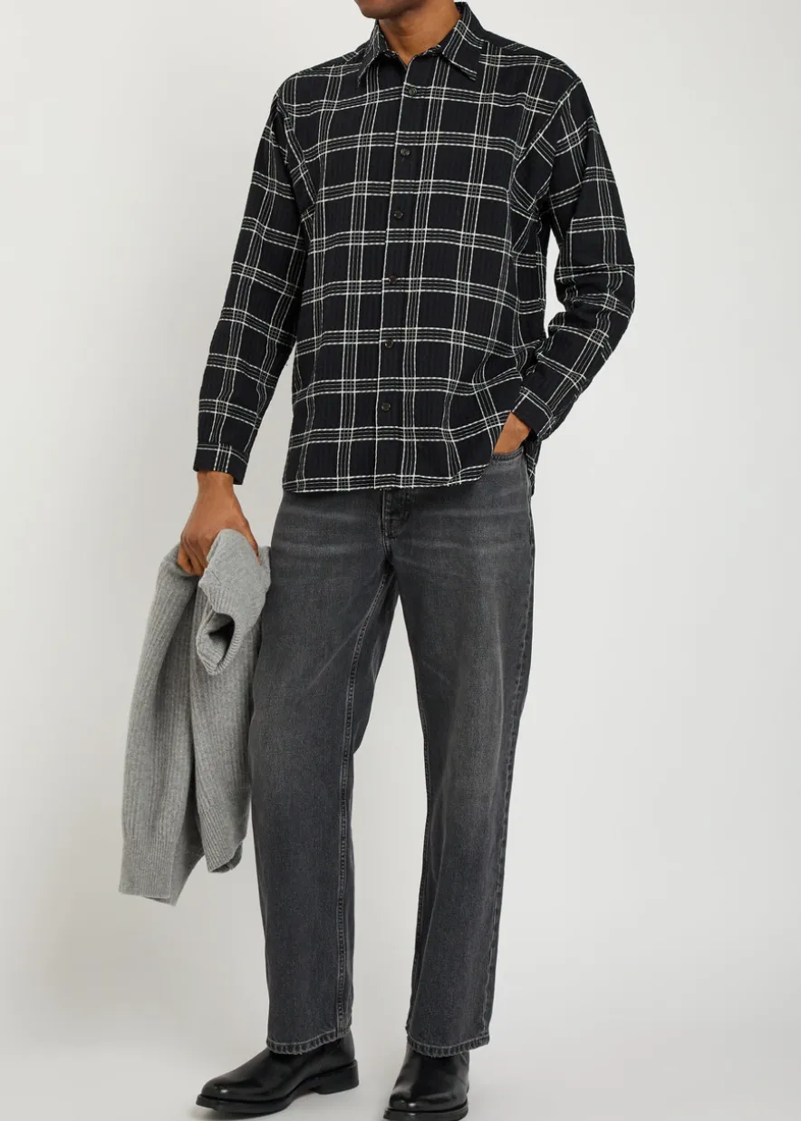 Garrison plaid cotton shirt