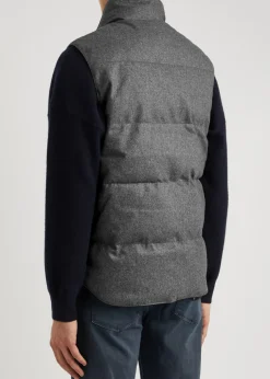 Garson quilted wool-blend gilet