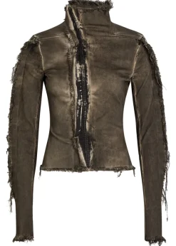 Gary distressed cotton-blend jacket